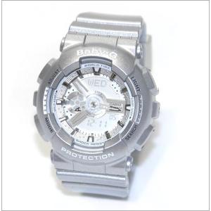 CASIO カシオ Baby-G ベビーG レディース腕時計 アナデジ シルバー BA-110-8A BA110-8A S｜39surprise