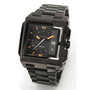 ディーゼル 腕時計 メンズ DIESEL ブラック＆クリアブラックのコントラストが楽しい モテ系スクエアウオッチ DZ1420｜39surprise