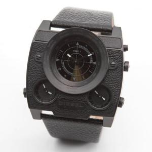 ディーゼル 腕時計 メンズ DIESEL 3タイム・インデックス レザーウオッチ DZ1404｜39surprise