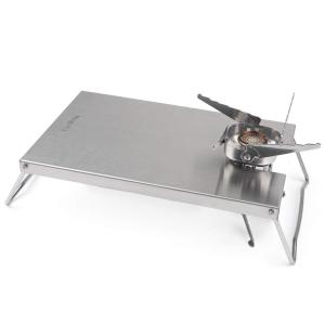 Mogoti 遮熱テーブル イワタニ ジュニアコンパクトバーナー CB-JCB 専用 遮熱板 ミニ型 テーブル コンパクト シングルバーナー対応