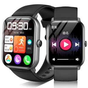 【2024アップグレード】スマートウォッチ 最新Bluetooth5.3 通話機能 1.9インチ大画面 活動量計 腕時計 100種類の運動モード ス｜39thankyou-shop