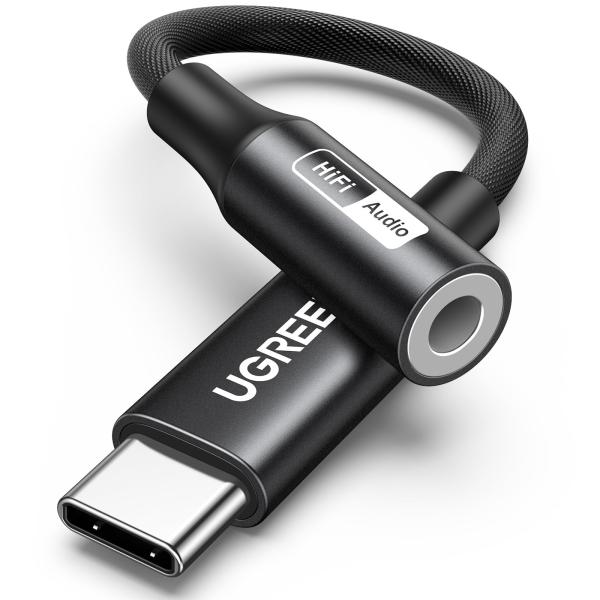 【ハイレゾ音質】 UGREEN USB C イヤホンジャック 変換 タイプc イヤホン変換アダプタ ...