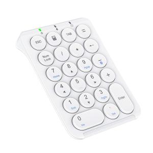 iClever テンキー Bluetooth ワイヤレス 数字 キーボード パンタグラフ式 Type-C充電 超薄型 Tabキー付き ブルートゥース