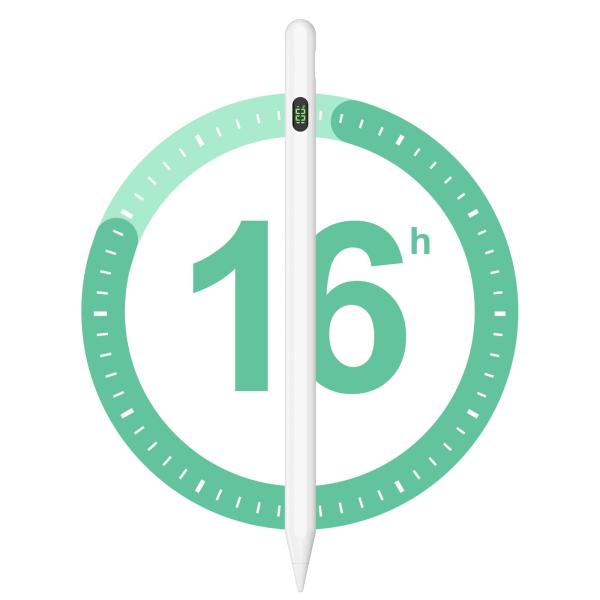 タッチペン アップルペンシル互換 iPad用スタイラスペン[数字LED・驚異の精度・最長使用時間]K...