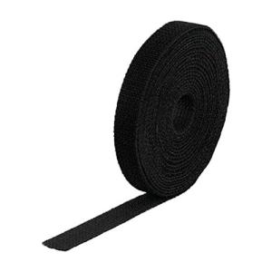 TRUSCO(トラスコ) マジックバンド結束テープ 両面 黒 20ｍｍ×5ｍ