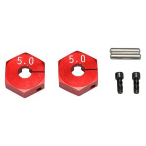 ヨコモ 5.0mm クランプ式ホイルハブ YD-2用 (赤) Y2-011CR5A