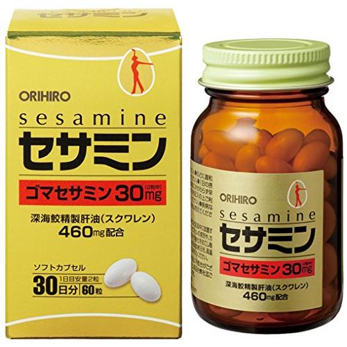 オリヒロ セサミン スクワレン配合カプセル 60粒