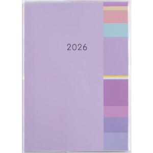 505 ミアクレール5 手帳 高橋書店 2026年版 紫 マンスリー B6判の商品画像