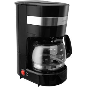 ドリテック(dretec) dretec コーヒーメーカー 全自動 ドリップ式 一人用 小さい 4杯 0.65L 濃さ2段階調整 ガラスサーバー