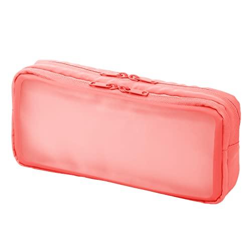 プラス ポーチ ジブンイロ ナカ見え ガジェットポーチL ピンク TW-BG002L 428-765