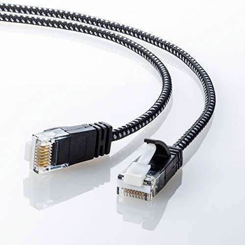 サンワサプライ CAT6A細径メッシュLANケーブル (0.5m) 10Gbps/500MHz RJ...
