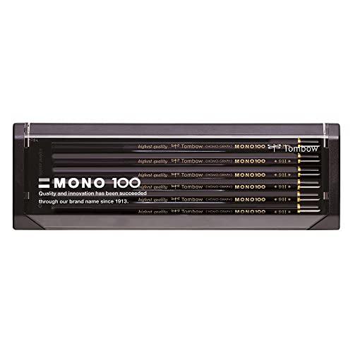 トンボ鉛筆 高級鉛筆 9H MONO 100 (超微粒子が凝縮した高密度構造) 製図・デッサン 1ダ...