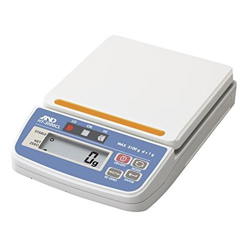 A&amp;D コンパレータライト付きデジタルはかり HT-3000CL ≪ひょう量:3100g 最小表示:...