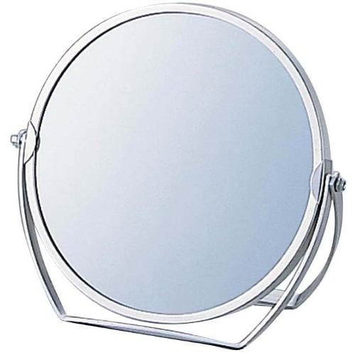 ヤマムラ 3倍拡大鏡付き スタンドミラー 丸 ST-032