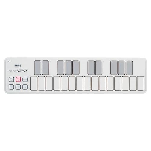 KORG 定番 USB MIDIキーボード nanoKEY2 WH ホワイト 音楽制作 DTM コン...