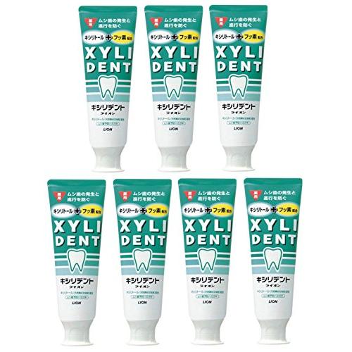 【まとめ買い】キシリデントライオン ハミガキ 120ｇ×7個