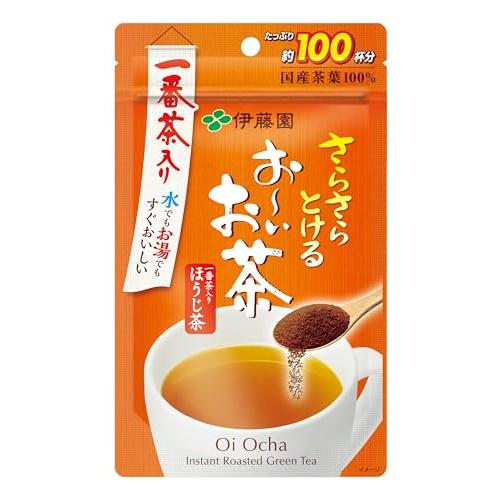 伊藤園 おーいお茶 ほうじ茶 粉末 80g チャック付き袋タイプ