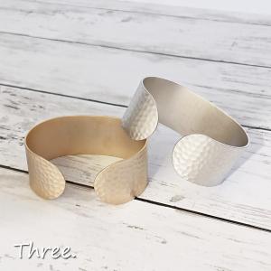 バングル レディース 太め ゴールド シルバー マット