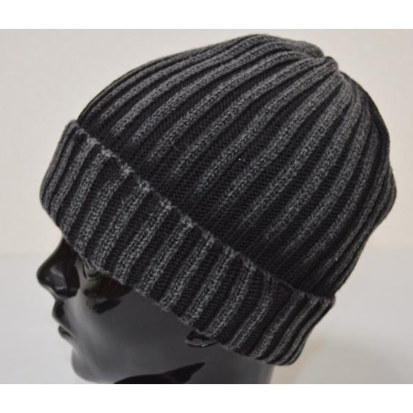 デニム糸 コットン１００％ リブ編み  ダブルニットワッチ フリーサイズ 70053