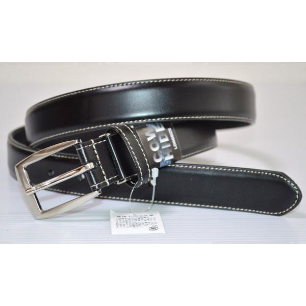 ロングサイズ COWHIDE ステッチ入りベルト 〜ウエスト110cmまで対応 P21