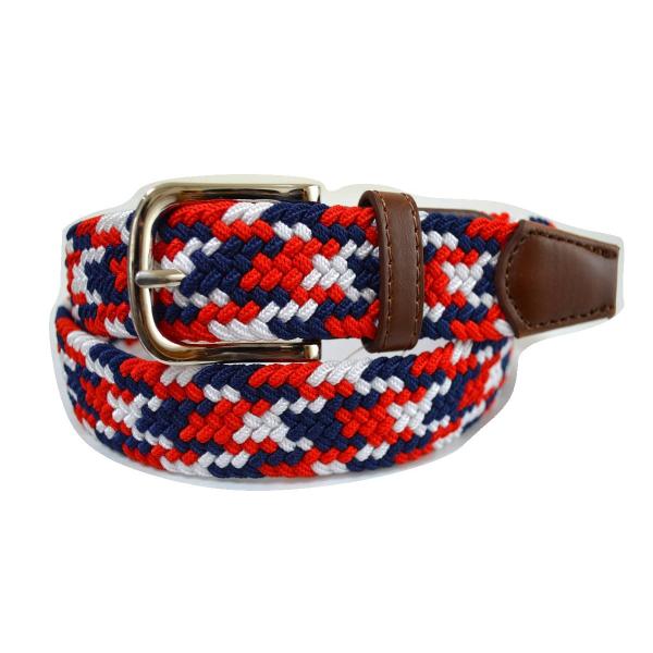 ストレッチ ミックスカラー メッシュベルト フリーサイズ　ウエスト１１０ｃｍまで対応 GMB１