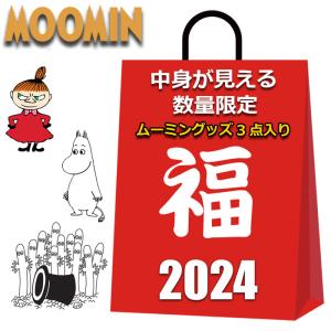 ムーミン グッズ 2024 福袋 中身が見える 3点入り 1999円 エコバッグ コインケース ソックス MOOMIN