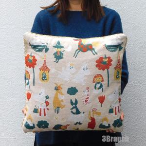 ムーミン グッズ ゴブラン織りクッション スク...の詳細画像2