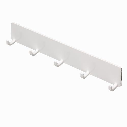 東和産業 浴室用ラック ホワイト 約28×2.9×5cm 磁着SQ マグネット バスフック 5連 3...