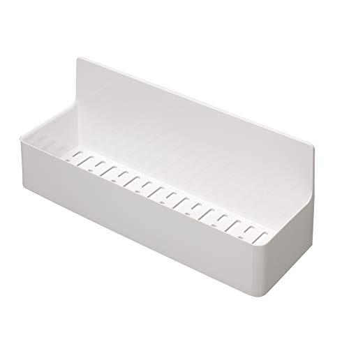 東和産業 浴室用ラック ホワイト 約28.3×9.4×11.2cm 磁着SQ マグネット バスポケッ...