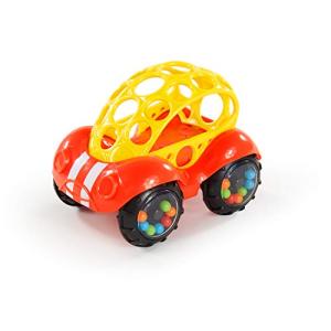 ブライトスターツ Bright Starts Oball ラトル＆ロール0ヶ月〜ベビーカー用おもちゃ 車 歯固め ガラガラ 出産祝い レッド 8｜3c-online