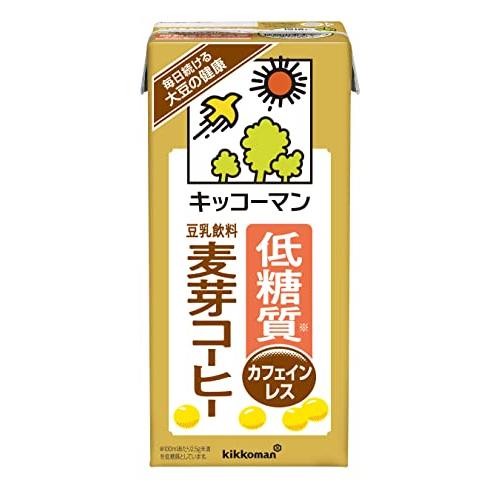 キッコーマン 低糖質豆乳飲料麦芽コーヒー 1000ml ×6本カロリー50%OFF