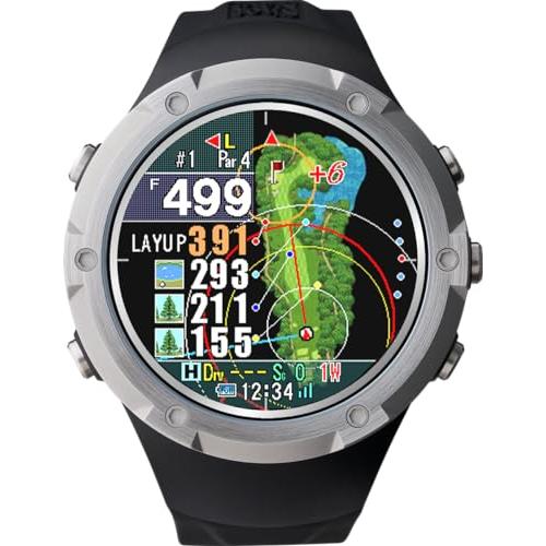 Shot Navi Evolve α(アルファー) ブラック 1.4インチ大画面カラー液晶 最新GP...