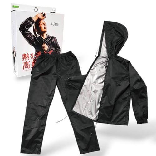 ラヴィ どこでもサウナ M フード付きサウナスーツ上下セット レディース 3B-4233 メーカー純...