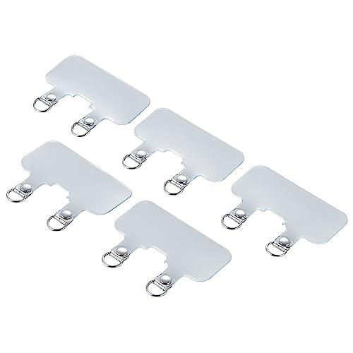 エレコム ストラップホルダー スマホストラップ 5枚入り 2口タイプ 厚さ 0.6mm 透明 クリア...