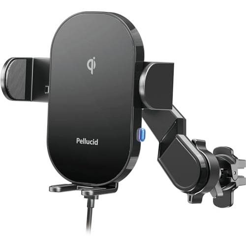 ペルシード(Pellucid) 車内用品 スマホホルダー 自動開閉スマホホルダー エアコン吹き出し口...