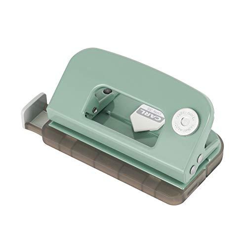 カール事務器(CARL) 穴あけパンチ 小型 デコレパンチ 2穴 10枚 ライトグリーン DPN-3...