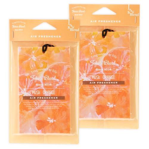 ジョンズブレンド 芳香剤 ムスクオレンジ 2枚セット 吊り下げ 柑橘系 シトラス ペーパーフレグラン...
