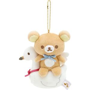 サンエックス リラックマ 「スワンと金色の花」 ぶらさげぬいぐるみ