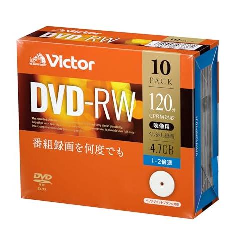 ビクター(Victor) くり返し録画用 DVD-RW VHW12NP10J1 (片面1層/1-2倍...