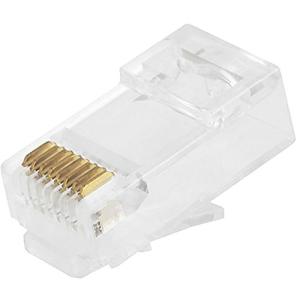 TycoElectronics RJ45コネクタ 8極8芯 CAT5E CAT6対応 LANケーブル用コネクタ プラグ クリスタルヘッド 100｜3c-online