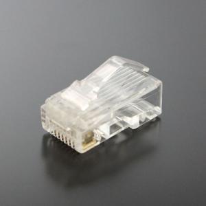 タローズTARO'S LANケーブル用RJ45プラグ/コネクタ CAT5e 単線/撚り線共用 50μ アーチラッチ 10個入 CRJ45K5-1｜3c-online