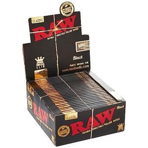 5冊セット RAW / ロウ Black Classic Kingsize Slim Papers ブラック クラシック キングサイズ スリム｜3c-online