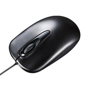 サンワサプライ マウス 有線 USB 光学式 中型 ブラック 紙箱パッケージ MA-R115BK｜3c-online