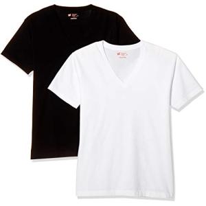 ヘインズ Tシャツ (2枚組) 綿100% 半袖 5.3オンス 2P Japan Fit VネックTシャツ H5325 メンズ アソート998の商品画像