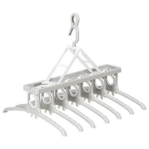 ツウィンモール 洗濯物干しのびのび7連ガー グレー 幅45~62×奥行52cm BEILU BE-10G ライトグレー