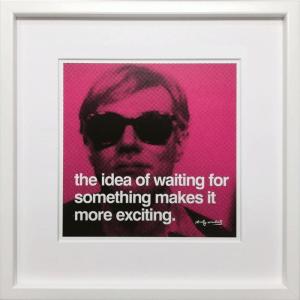【bicosya/美工社】Andy Warhol / アンディ・ウォーホル THE IDEA OF WAITING FOR SOMETHING MAKES IT MORE EXCITING｜3chome-market