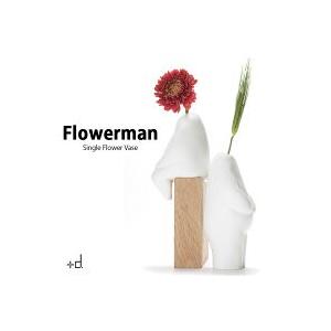 【+d/プラスディー/アッシュコンセプト】Flowerman Single Flower Vase フラワーマン シッティング(座り)/スタンディング(立ち)【花瓶 一輪挿し】｜3chome-market