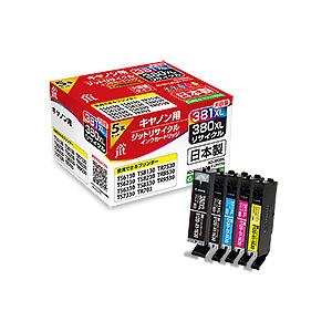 【メーカーお取り寄せ】JIT ジット CANON BCI-380XL+381XL/5MP 対応リサイ...