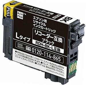 エコリカ EPSON RDH-BK-L (リコーダー) 対応リサイクルインクカートリッジ ECI-E...