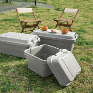 トランクカーゴ コンテナボックス 収納BOX アウトドア キャンプ バーベキュー BBQ 防災収納 ...